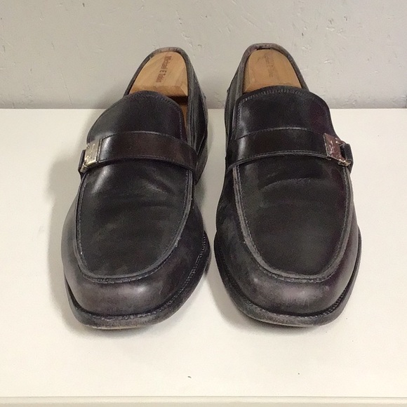 Salvatore Ferragamo Black Leather Loafer - Picture 1 of 7